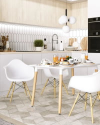 Стол обеденный ОСЛО НЕВ 120*80 Белый / OSLO NEW