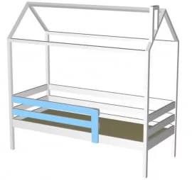 Кровать-домик РооРоом кд-3С Серый / RooRoom