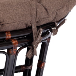 Диван МАМАСАН/МАМАСАН 23/02 В /с подушкой/ подушка 182х119 см, 169х102х80 см, Антикуе бровн (античный черно-коричневый), ткань, коричневый, 3М7 / MAMASAN/МАМАСАН W Antique brown