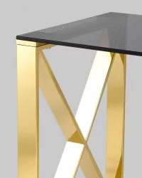 Журнальный стол КРОСС 40кс40 Золото / 40x40