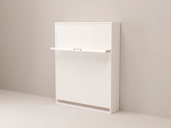 Кровать с подъёмным механизмом Смарт 1 откидная К 1400 Белая шагрень