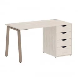 Стол письменный ХОМЕ ОФФИCЕ ВР.СП-3-138.4.А Денвер Светлый/Мокко металл / HOME OFFICE VR.SP-3-138.4.A