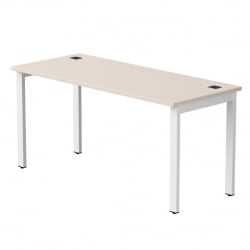 Стол прямой на металлокаркасе, опоры 45 гр Еверпроф ЕВО 254С004 Кашемир Белый / Everprof EVO 254S004