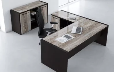 Кабинет руководителя Моррис комплект №1 Дуб Базель/Венге Магия / Morris