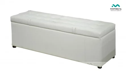 Пуфик «Дуэт» 1200 мм Кожа Терра 118 / Terra