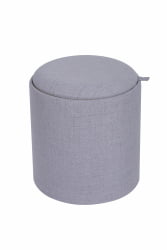 Пуф-столик с ящиком Хюгге С рогожка Серый / S