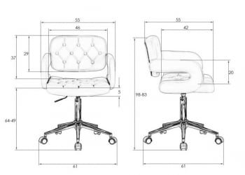 Офисное кресло для персонала ДОБРИН ЛАРРЙ (белый) 2 шт / DOBRIN LARRY