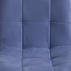 Стул CХИЛЛЙ МАКС Велюр/металл , 45 х 54 х 90 см , серо-голубой/черный / CHILLY MAX