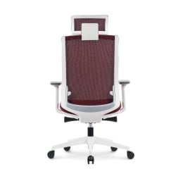 Кресло руководителя РУБЙ вхите фраме Красный / RUBY white frame