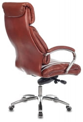 Кресло руководителя Бюрократ Т-9904НСЛ светло-коричневый Леатхер Еичел / T-9904NSL Leather Eichel