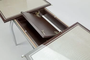 Стол обеденный Аспен КЗ(6195) венге,крокодил жемчужный