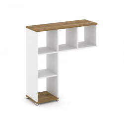 Надставка на стол низкая без наполнения CОНCЕПТ CН.НН-001 Сандал Янтарный Белый бриллиант Белый металл / CONCEPT CN.NN-001