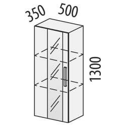 Шкаф-витрина малый (лев/прав) Николь 603.07