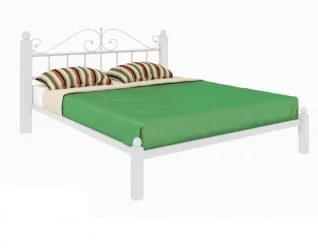 Кровать Диана Лукс 1200х2000 Белая / Lux