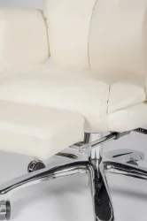 Кресло офисное Парламент Х-2021-70-5 иворй леатхер Слоновая кость / H-2021-70-5 ivory leather