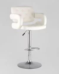 Барный стул Бентли ПУ-кожа Белый / PU-кожа