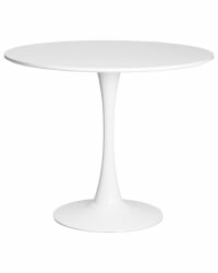 Стеклянный стол МИА (белая столешница, белое основание) / MIA