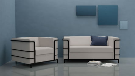 Диван четырехместный Аполло 2.0 (4Д) Кремово-белый Еуролине 907 / Euroline