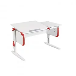 Стол-трансформер Парта 1/75-40 + Стул Белый Красный / Parta Stul