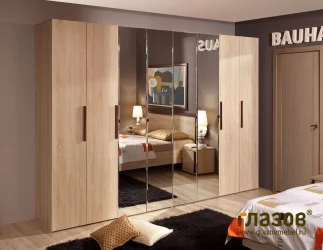 Спальня композиция 2 БАУХАУС Дуб Сонома/Орех шоколадный / BAUHAUS