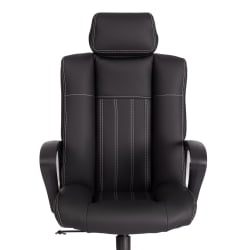 Кресло ОКСФОРД хром кож/зам, черный, 36-6 / OXFORD