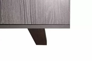 Классическая стенка в гостиную Элена Лайт 1 Ясень Черный Бодега Белый