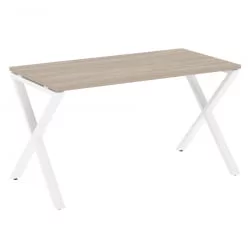 Стол рабочий ЛОФТ ВР.Л-СРКС-3.7 Металл белый Дуб Аттик / LOFT VR.L-SRX-3.7