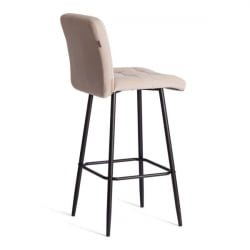Барный стул Медео/Медео велюр, бежевый, 7, 45х56х113 см / Medeo/Медео
