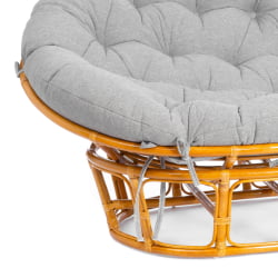 Диван МАМАСАН/МАМАСАН 23/02 В /с подушкой/ 169х102х80 см, Пекан (орех), матрац 182х119 см, ткань серо-бежевая 3М 16/2 / MAMASAN/МАМАСАН W Pecan