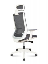 Кресло руководителя РУБЙ вхите фраме Черный / RUBY white frame