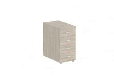 Тумба приставная с 4 ящиками-метабоксами Сигма СГ.522.ОД.ОД.М Дуб темный / Sigma SG.522.OD.OD.M