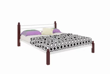 Кровать Милана Лукс 1400х1900 Белая / Lux