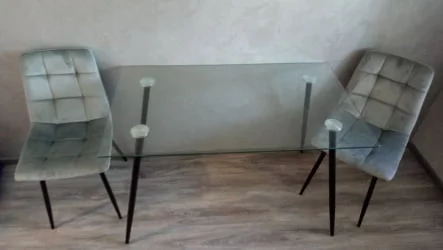 Стеклянный стол УДТ 5003 Прозрачное стекло / UDT