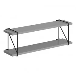 Полка навесная CОФФЕЕ СХ4-РОД Серый / COFFEE SH4-ROD