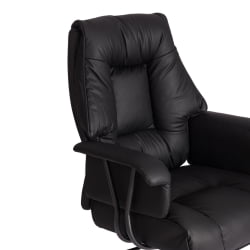 Кресло руководителя БРООКЛЙН кожзам, черный / BROOKLYN