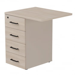 Тумба приставная с топом Еверпроф ЕВО 254Т2203 Дуб Соната Кашемир / Everprof EVO