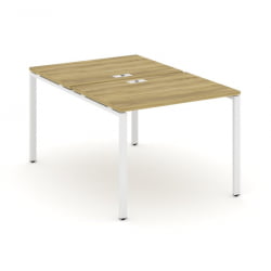 Рабочая станция двухсторонняя на 2 места CОНCЕПТ CН.ДРС-001 Дуб Винченцо Белый / CONCEPT CN.DRS-001
