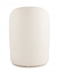 Пуф Лореен вращающийся букле Белый / Loreen