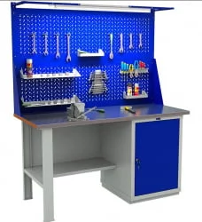 Верстак ВТХ 160.ВС1/Ф2.021 Серо-синий / WTH 160.WS1/F2.021