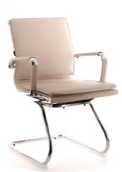 Кресло для посетителей Нерей CФ экокожа Бежевый / Nerey CF