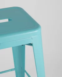 Стул барный Толикс Голубой матовый / Tolix