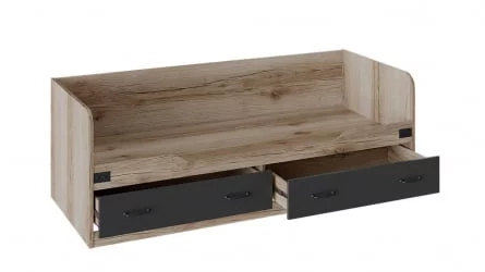 Детская кровать Окланд ТД-324.12.01 Фон Черный/Дуб Делано