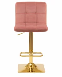 Стул барный ДОБРИН ГОЛДИЕ Пудрово-розовый велюр МДЖ9-32 / DOBRIN GOLDIE MJ9-32