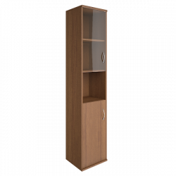 Шкаф высокий узкий левый Рива А.СУ-1.4 Л Орех Гварнери / Riva