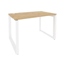 Стол рабочий на О-образном м/к ОНИКС О.МО-СП-2.7 Тиквуд Светлый/Белый / ONIX O.MO-SP-2.7