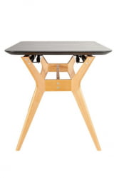 Стол раздвижной Нарвик Серамиc 140-180 Аутоматиc Натур/Дэрк марбле / Ceramic Automatic Natur/Dark marble