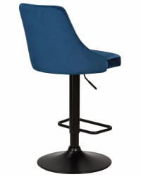 Стул барный ДОБРИН ДЖОСЕПХ БЛАCК (синий велюр (МДЖ9-117)) / DOBRIN JOSEPH BLACK (MJ9-117))