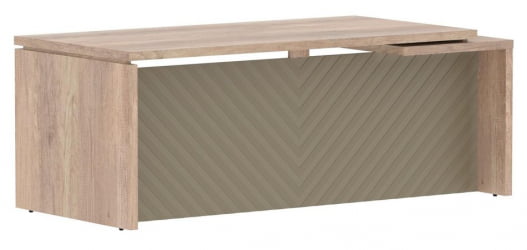 Стол руководителя левый Торр ЛУКС ТЛCТ 209 Л Дуб Каньон Капучино / Torr LUX TLCT L