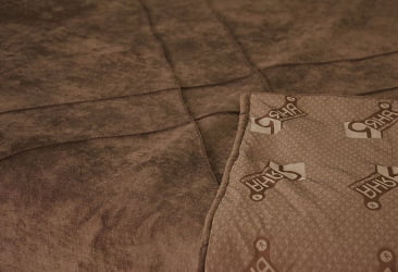 Покрывало детское Ралли без подклада Коричневое