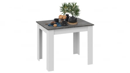 Стол обеденный Промо тип 1 Белый/Ателье темный